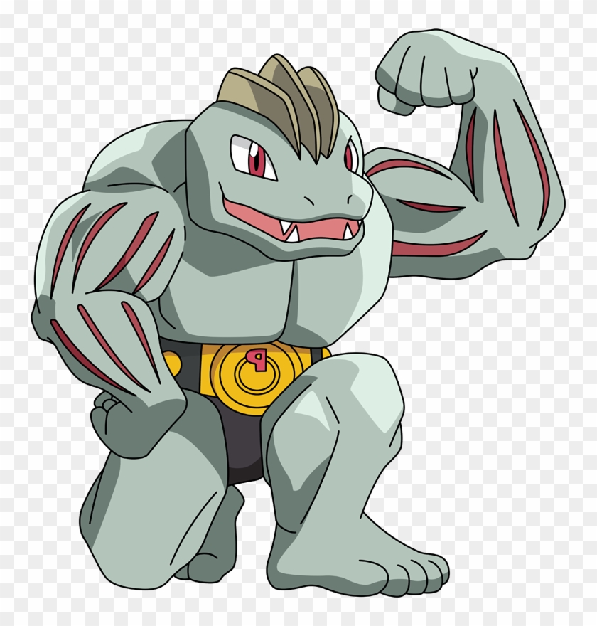 Stats, Moves, Evolution, Locations & Other Forms - Machoke Pokemon Png #742671