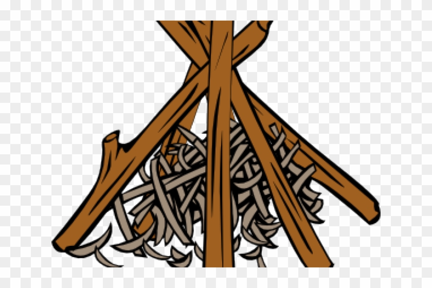 Camp Fire Clipart Wood - Teepee Fire #742676