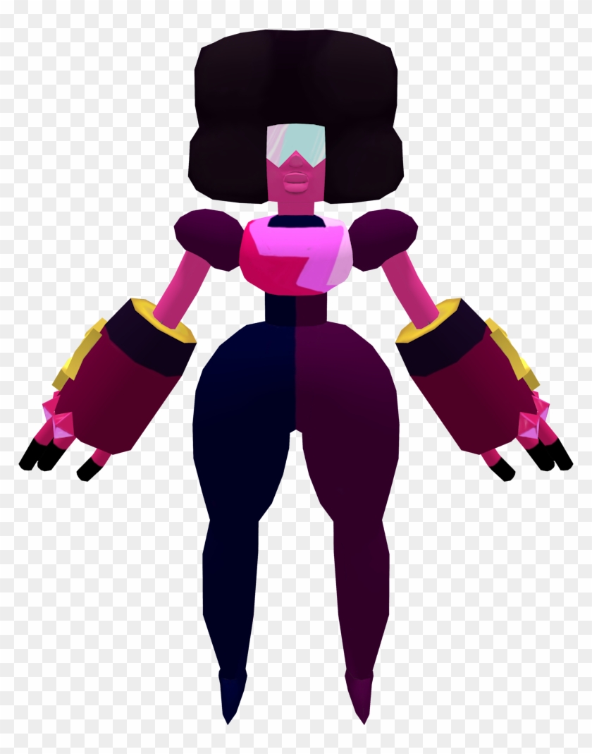 Supervitality 3d Model Of Garnet With Texture By Supervitality - Steven Universe Sfm Garnet Model #742770