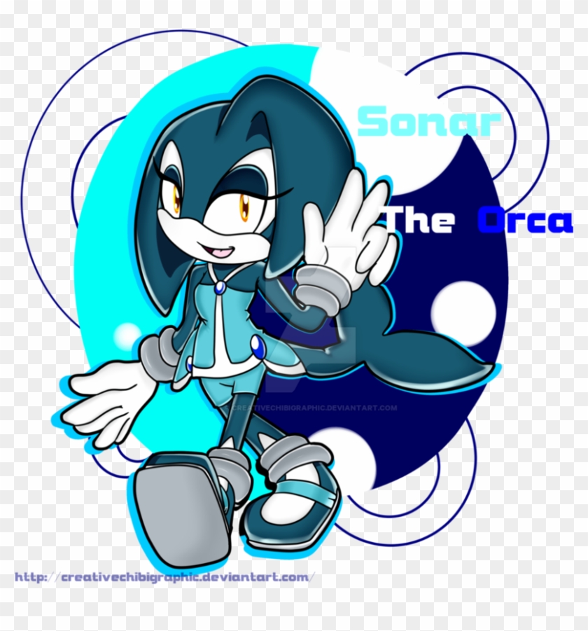 Sonar The Orca Art Trade By Creativechibigraphic - Sonic Sonar The Orca #742934