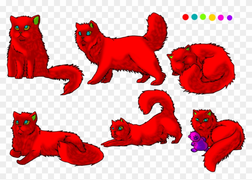 Persian Cat Pose Set Tri Colour By Xarcox - Cat #743211