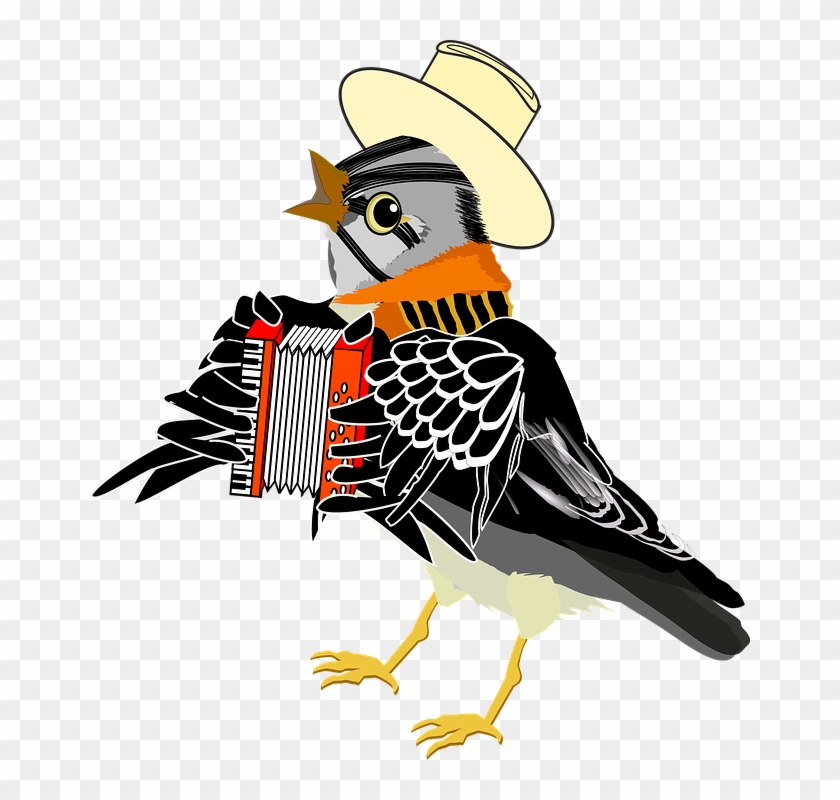 Accordion Clipart 9, Buy Clip Art - Accordion Bird #743271