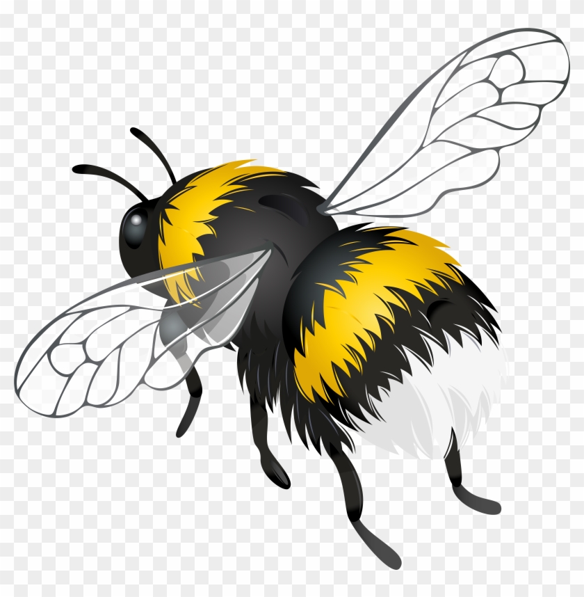 Flying Bee Png Clipart - Png Bees #743274