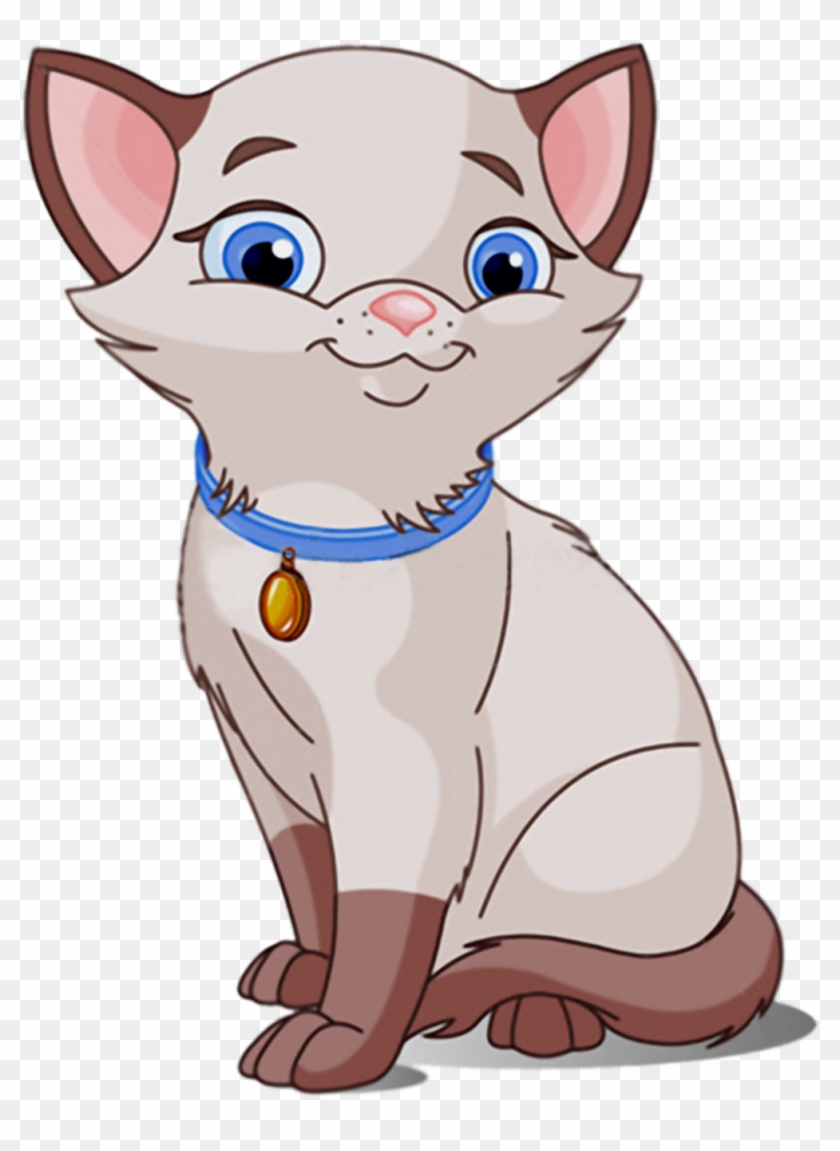 Siamese Cat Clipart - Cute Cat Vector Free #743352