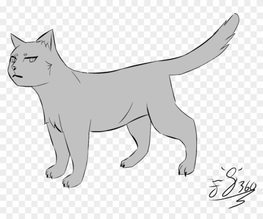 Simple Anime Cat Lineart [link In Description] By Lokifan360 - Anime Cat Art #743399