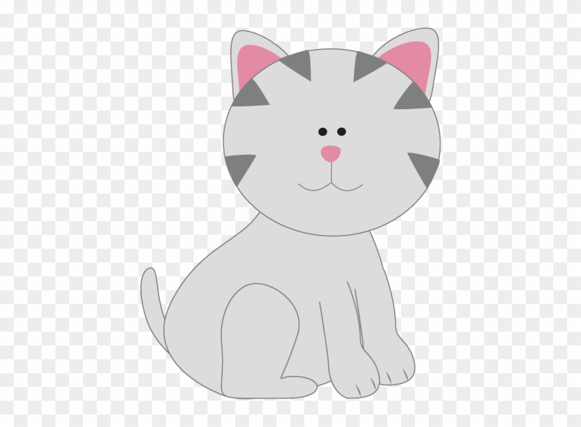 Tail Clipart Kitty Cat - Pink And Gray Cats #743421