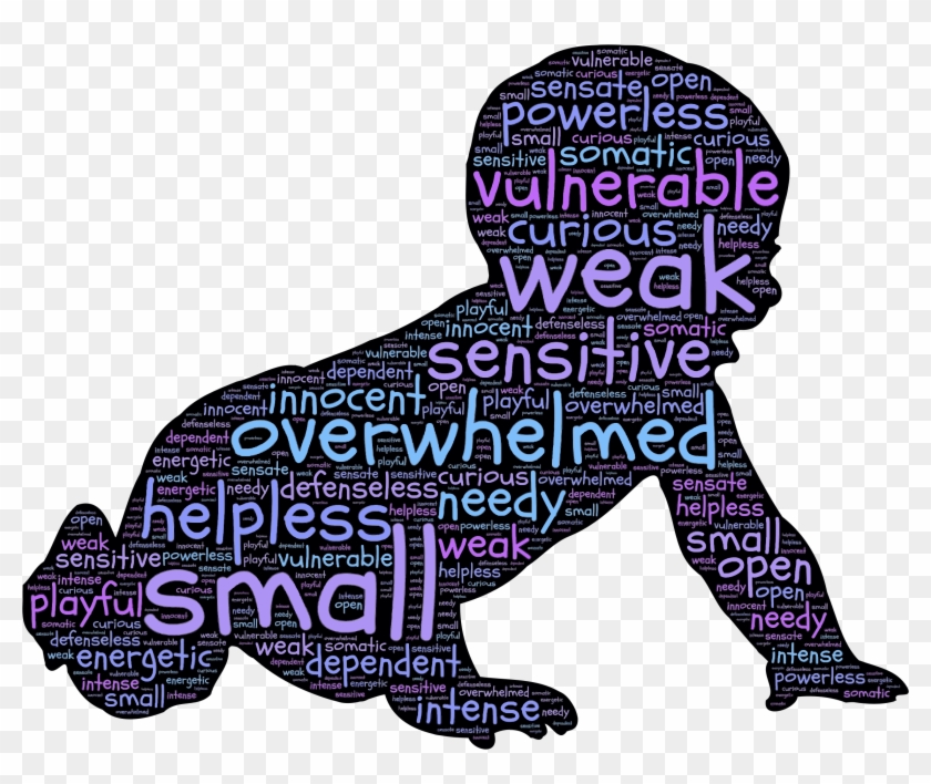 Baby Typography - Baby Silhouette Clip Art #743437