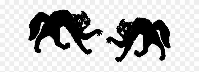 Cats Fighting Clipart Black Cat Clip Art At Clker Com - Black Cat Clip Art #743425