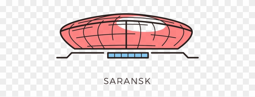 Saransk Football Stadium Logo Transparent Png - Russia 2018 Stadiums Vector #743535