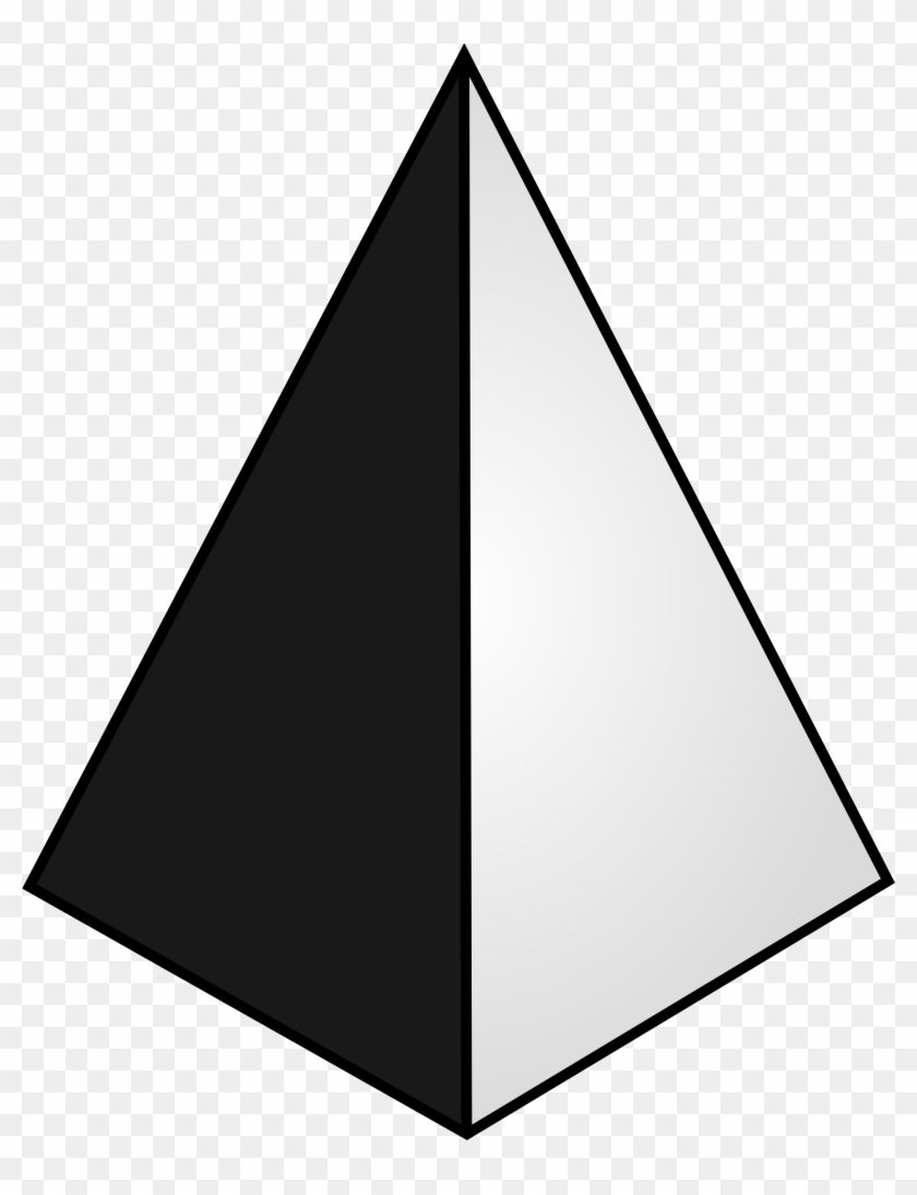Triangle Clipart Pyramid - Black And White Pyramid Clipart #743702