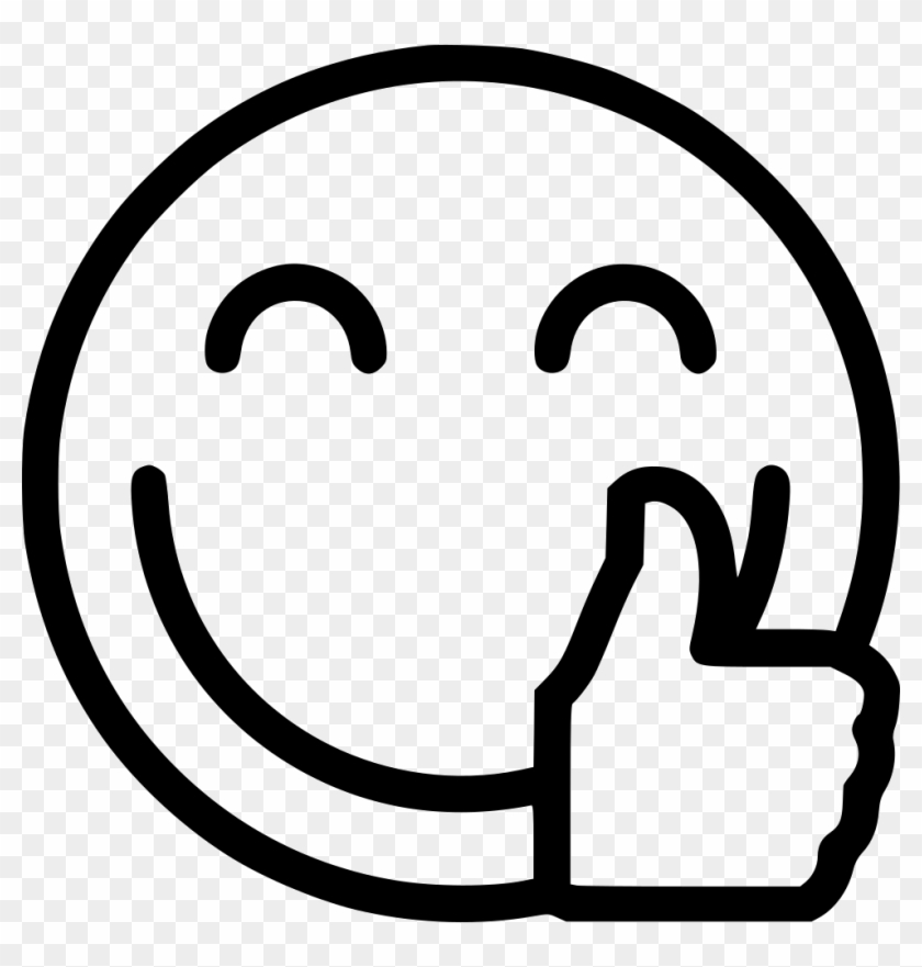 Thumbs Up Comments - Thumbs Up Emoji Black And White #743765