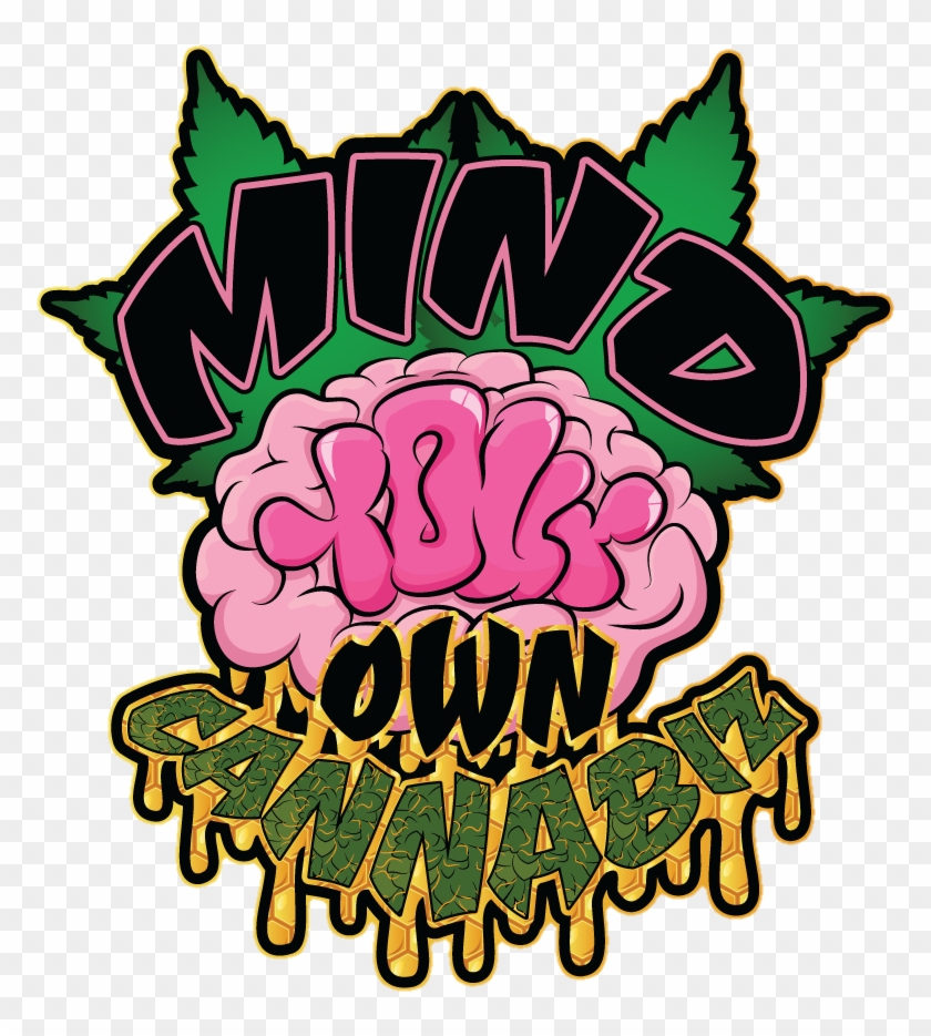 Image Of Mind Your Own Cannabiz Die Cut Slaps - Illustration #743781