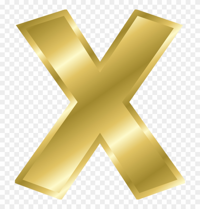 Free Effect Letters Alphabet Gold - X In Gold Letters #743784