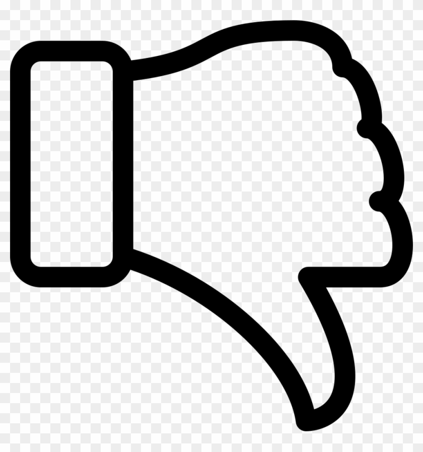 Cc Thumbs Down Comments - Thumbs Down Vector Icon #743790