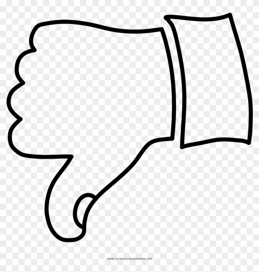 Thumbs Down Coloring Page - Pulgares Para Colorear #743802