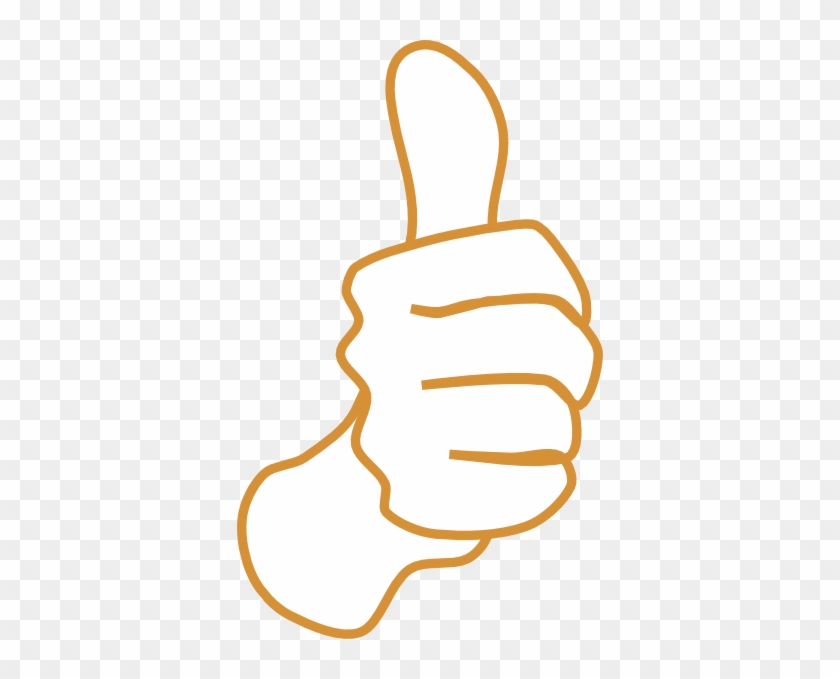 Thumbs Up White Sand Clip Art At Clkercom Vector Online - Approve Thumb #743814