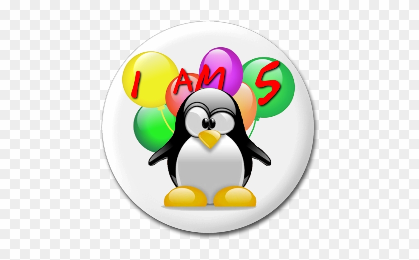 Slap The Penguin 5th Anniversary Button - Linux Server Icon Png #743836