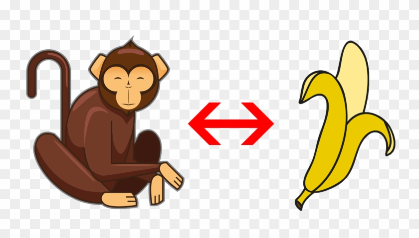 When A Monkey Eats A Banana, He Needs To Keep The Calories - Money Monkey And Bananas #743883
