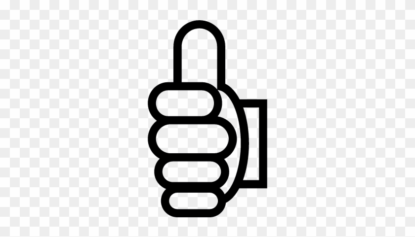 Frontal Thumbs Up Vector - Thumbs Up From Front #743926