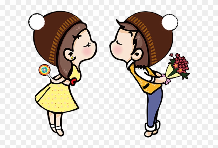 Cartoon Significant Other Couple Illustration - Cartoon Significant Other Couple Illustration #743997