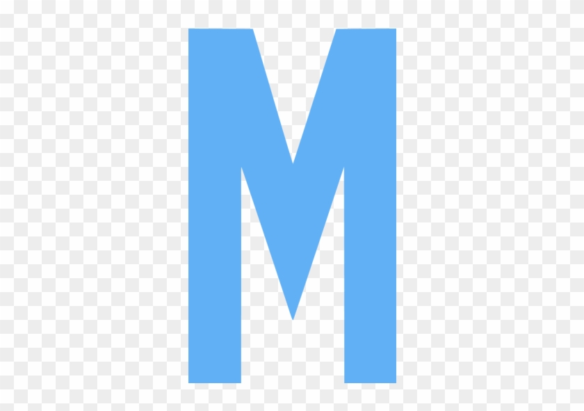 Blue Letter M #744036