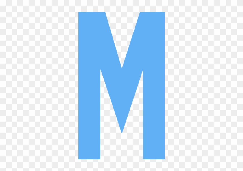 Blue Letter M #744036