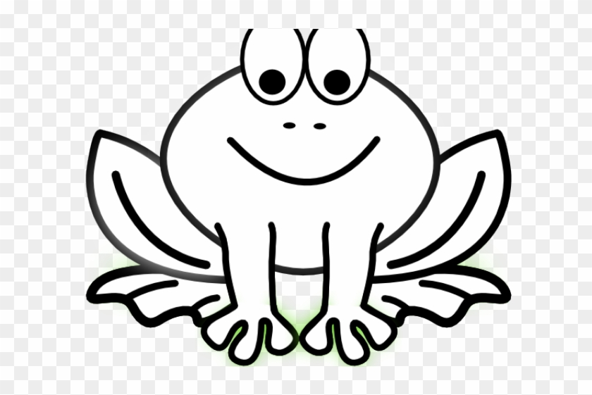 Outline Of A Frog - Frog Clip Art Black And White #744130