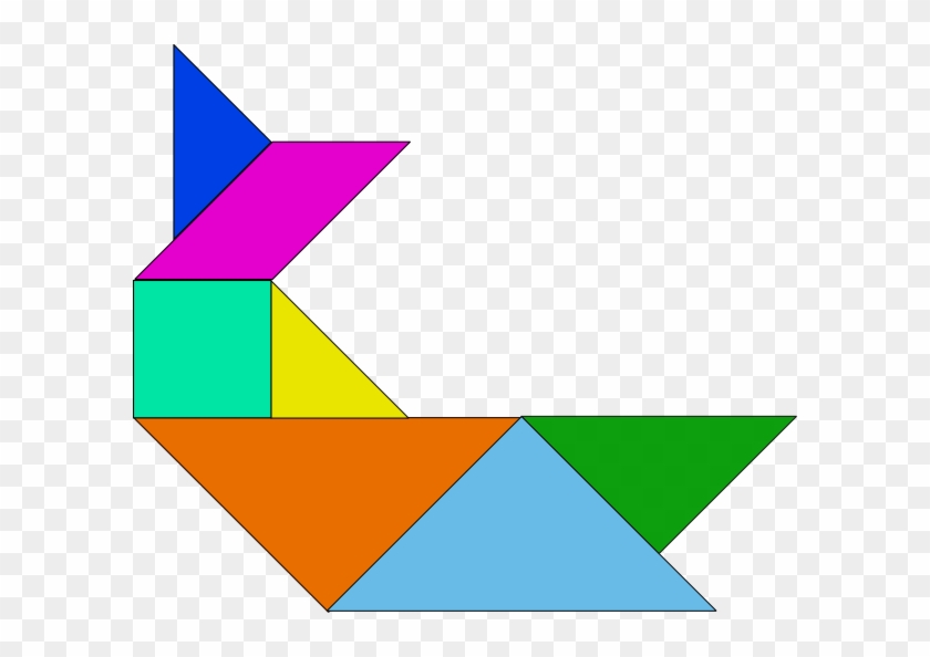 Free Vector Tangram-06 Clip Art - Tangram #744176