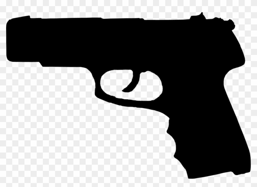 Share This Image - Silhouette Of A Gun #744271
