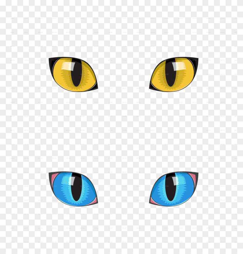 Free Cat Eyes Clip Art - Cat Eyes White Background #744314