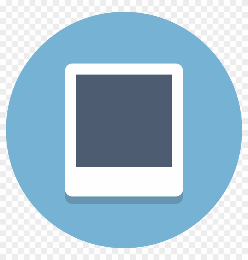 Open - Polaroid Flat Icon #744384