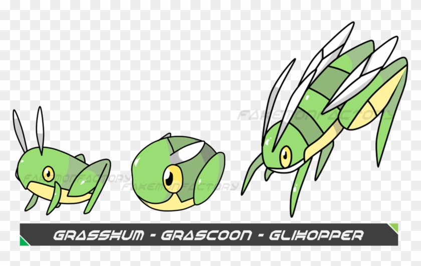 Grasshopper Pokemon By Harikenn - Grasshopper Fake Pokemon #744426