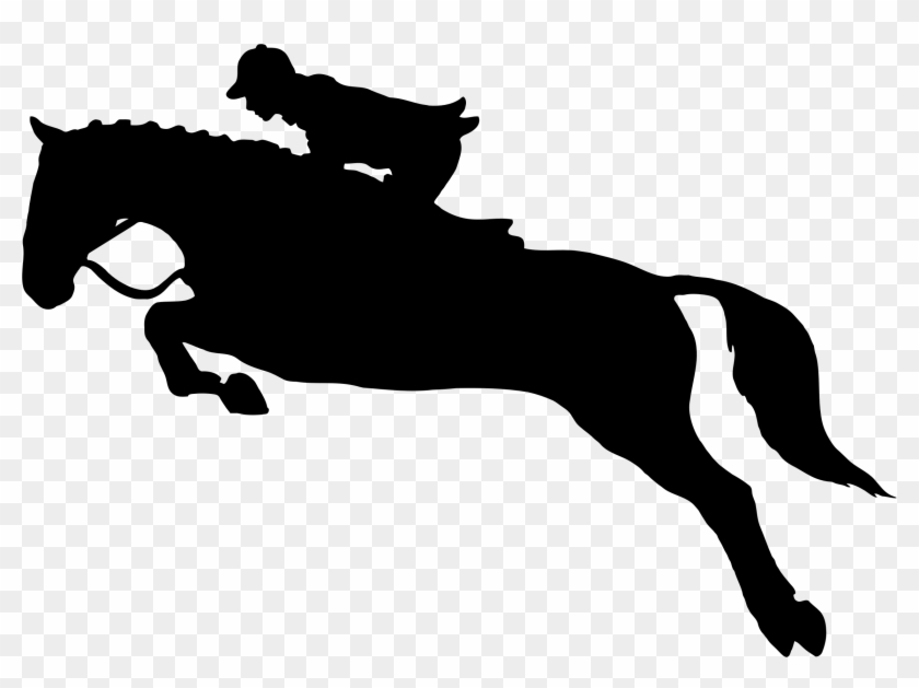 Clipart - Horse Jumping Silhouette #744517