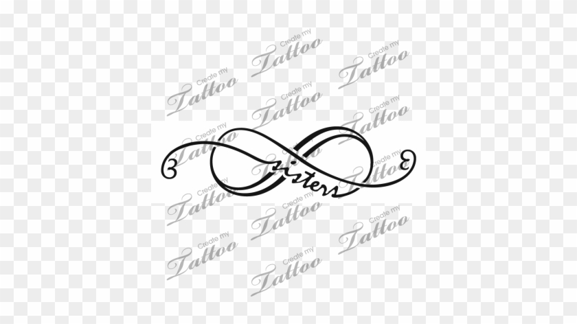 Infinity Clipart Sisters - Girly Capricorn Tattoo Designs - Free  Transparent PNG Clipart Images Download