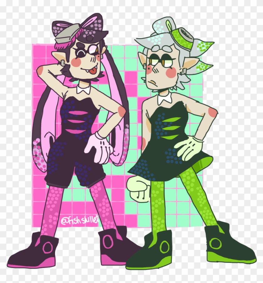 Squid Sisters/calamari Cousins By Fishskillet - Cartoon #744677