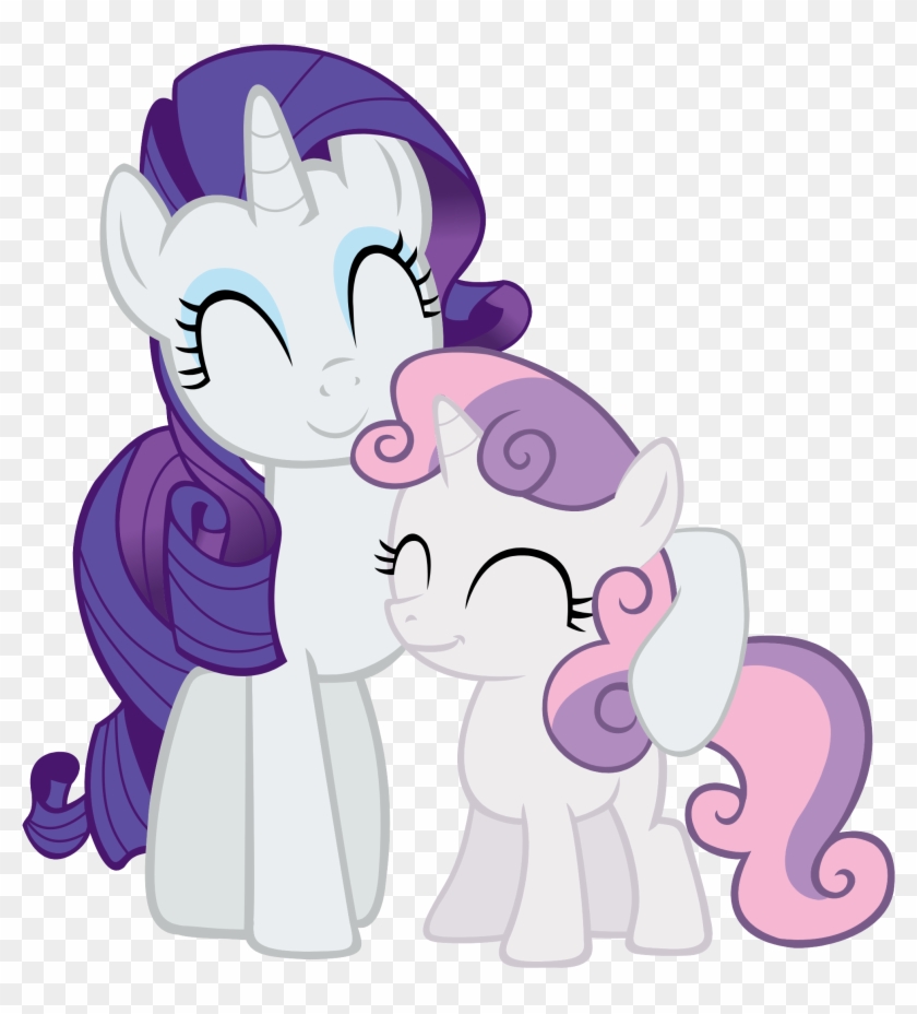 Sisters Forever - My Little Pony Rarity And Sweetie Belle #744759