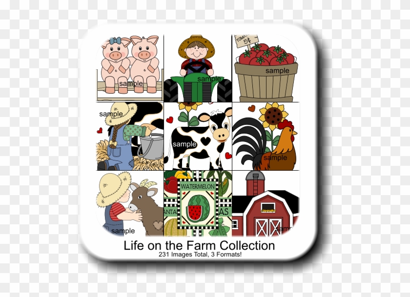 Life On The Farm Collection 231 Images Total, 3 Formats - Clip Art #744841