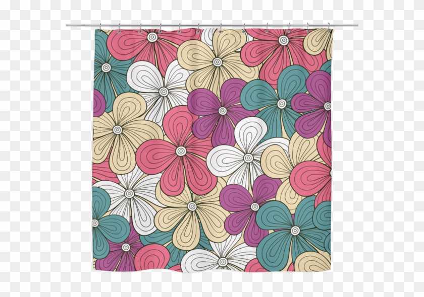 Vibrant Flowers Shower Curtain 70 X - Hawaiian Hibiscus #744899