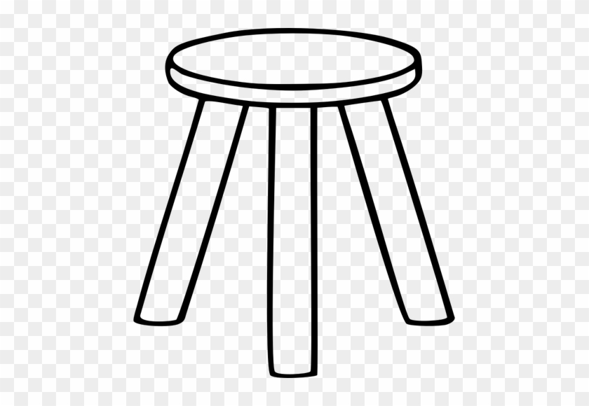 192 - Three Legged Stool Clipart #744953