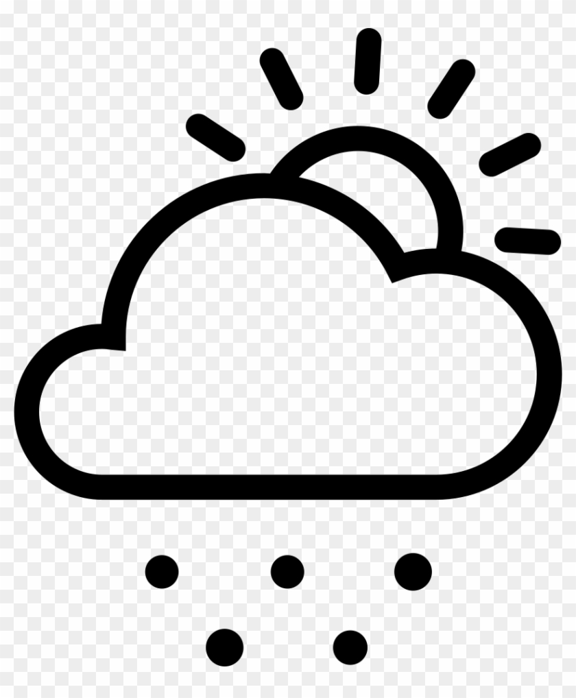 Cloud Sun Snow Comments - Cloud Sun Rain Icon Png #744954