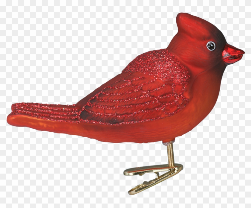 Red Winter Cardinal Ornament Clip - Northern Cardinal #745077