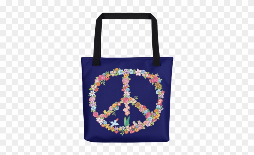 "floral Peace" Tote Bag - Tote Bag #745095