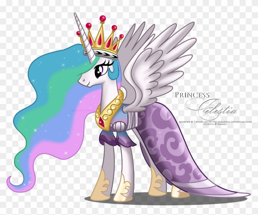 Selinmarsou, Big Crown Thingy, Clothes, Coronation - My Little Pony Celestia Dress #745190