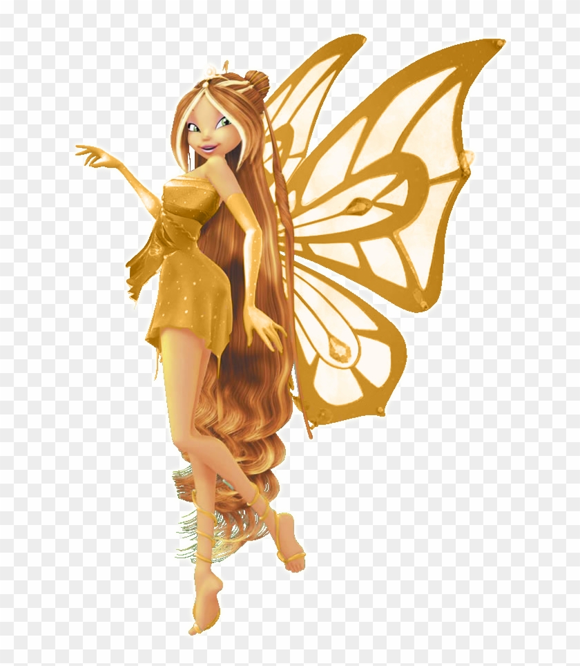 Winx Flora Gold Enchantix 3d By Alexaspears1333 - Winx Club Enchantix Gold #745193
