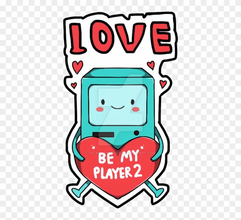 Bmo Inlove Adventure Time Sticker By As-adoptables - Adventure Time Sticker Png #745241