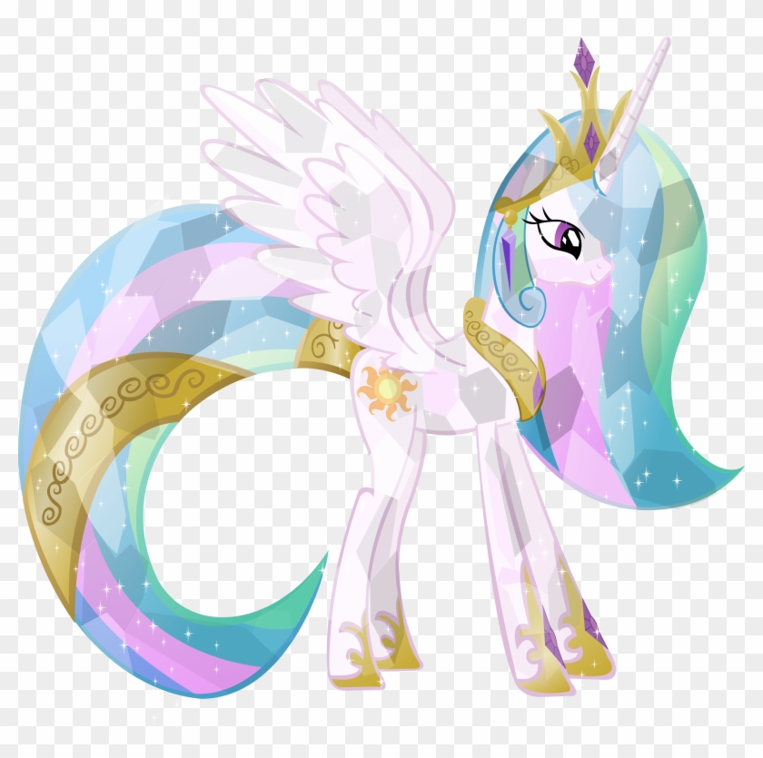 Crystal Princess Celestia By Vector-brony - My Little Pony Princess Celestia Crystal Empire #745369
