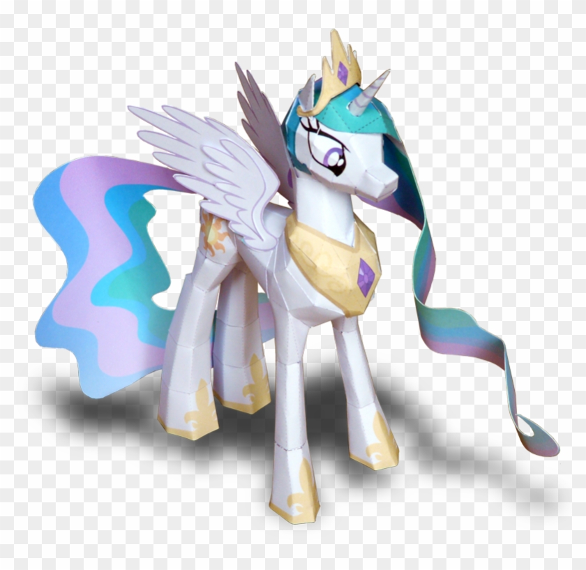 Princess Celestia Papercraft By Muffinshire - Papercraft My Little Pony Princesa Celestia #745389