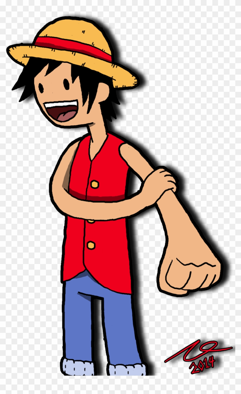 Monkey D Luffy In The Style Of Adventure Time By Desostroyah - Cartoon Styles Adventure Time #745508