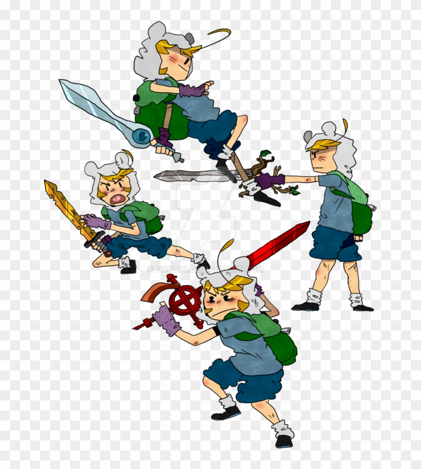 Finn Swords By Group1 - Cartoon #745511