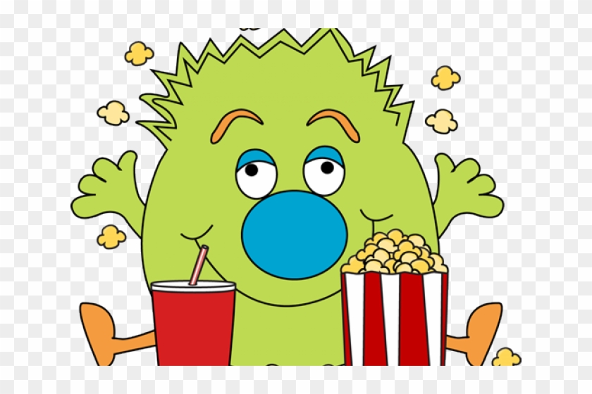 Lunch Clipart Monster - Halloween Popcorn Clipart #745591
